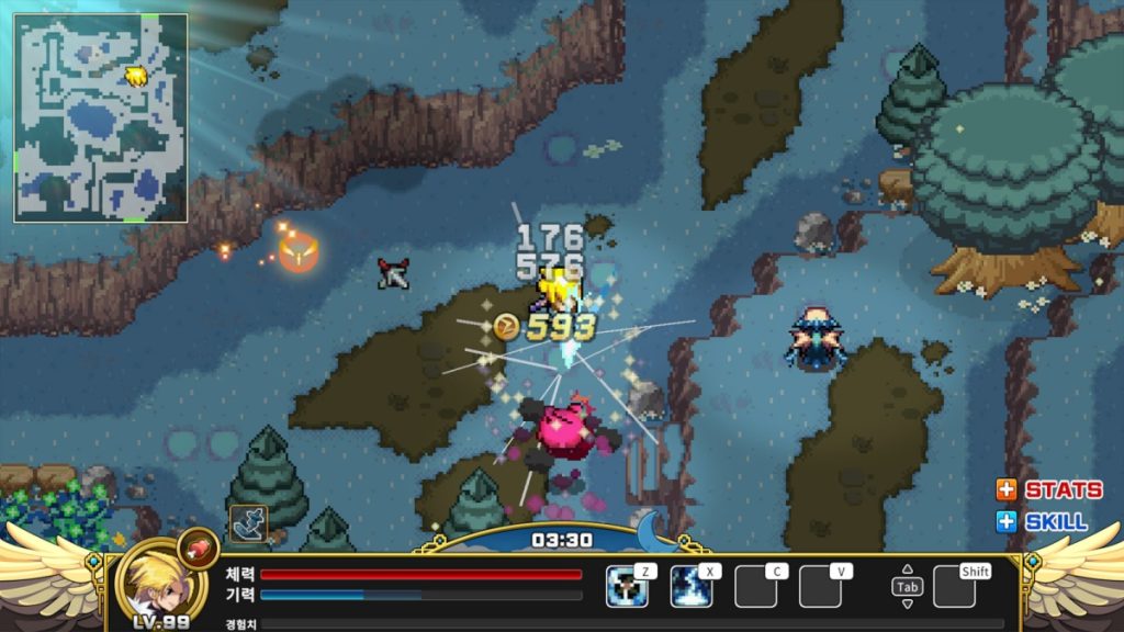 การต่อสู้ในเกม ZENONIA 1: Thread of Memories
